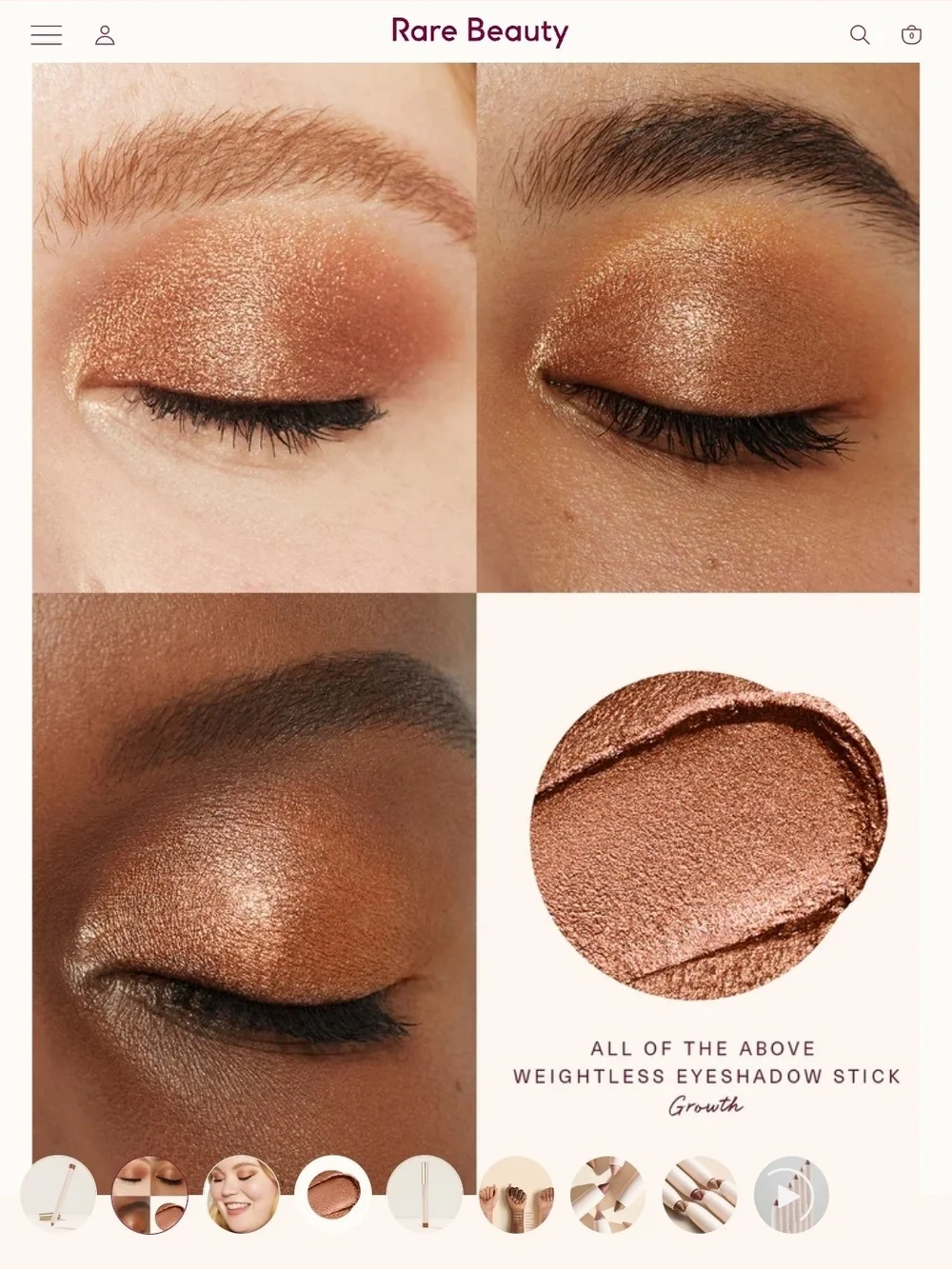 Rare Beauty All of the Above Weightless Eyeshadow Stick